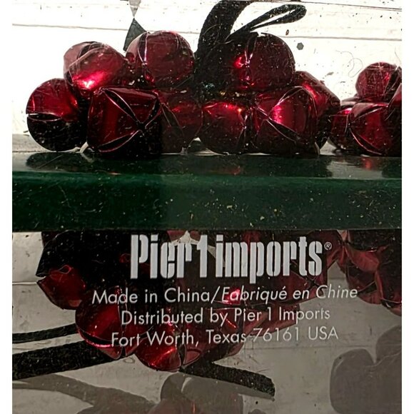 New Pier 1 Imports Jingle Bell Napkin Rings Holders Red Christmas Holiday Set 6 - Picture 4 of 7